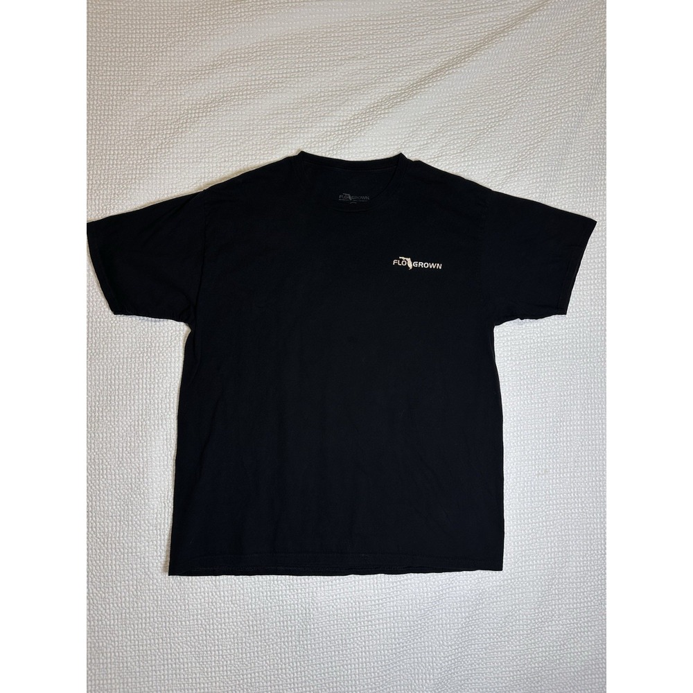 FloGrown USF South Florida Bulls T-Shirt Men's XL Black Camo American Flag